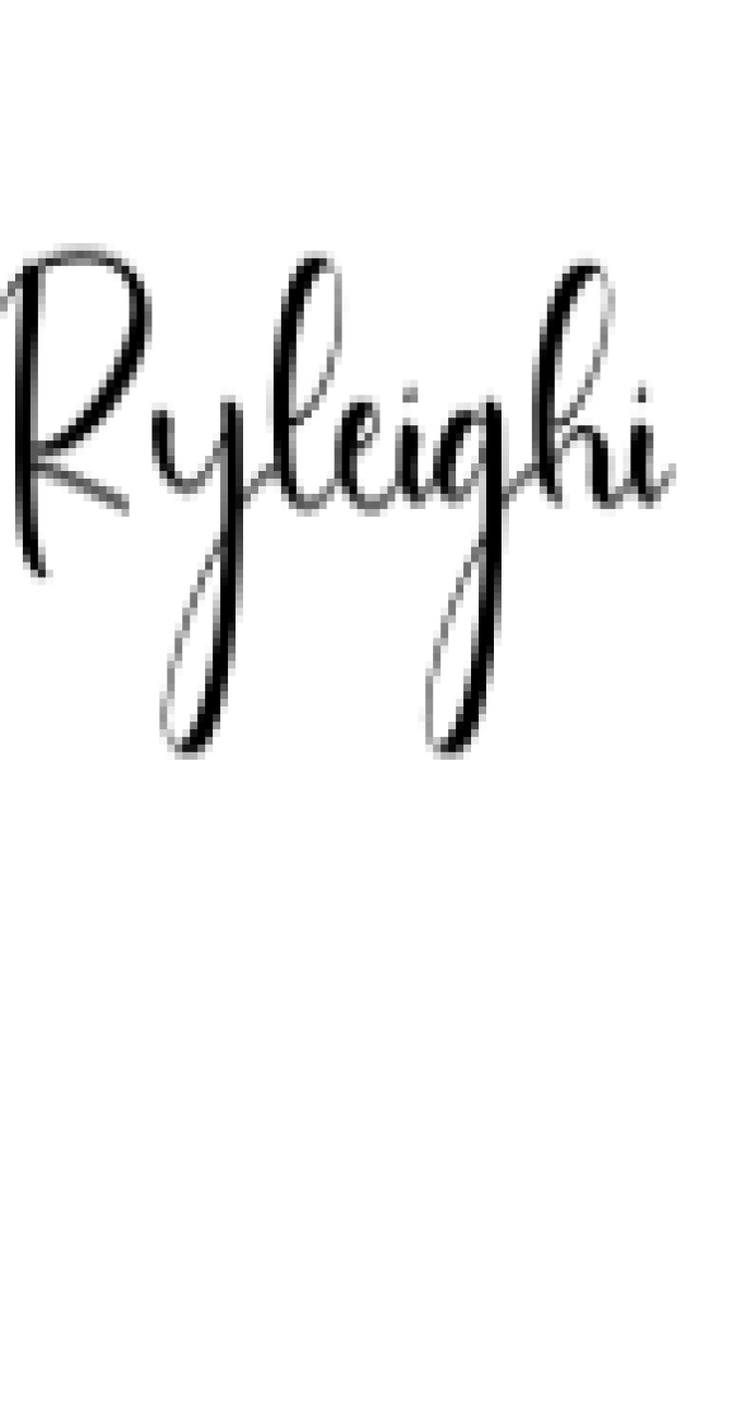 Ryleighi Font Preview