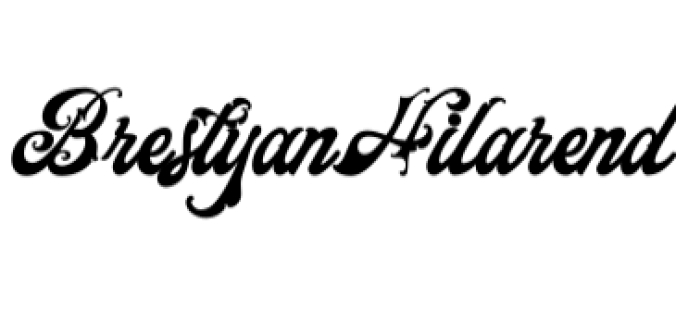 Brestyan Hilarend Font Preview