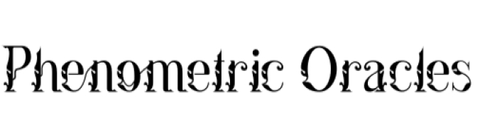 Phenometric Oracles Font Preview