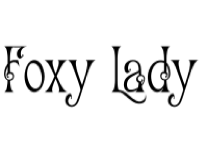 Foxy Lady Font Preview