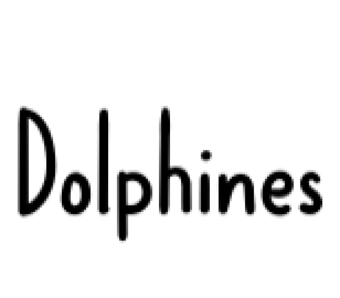 Dolphines Font Preview