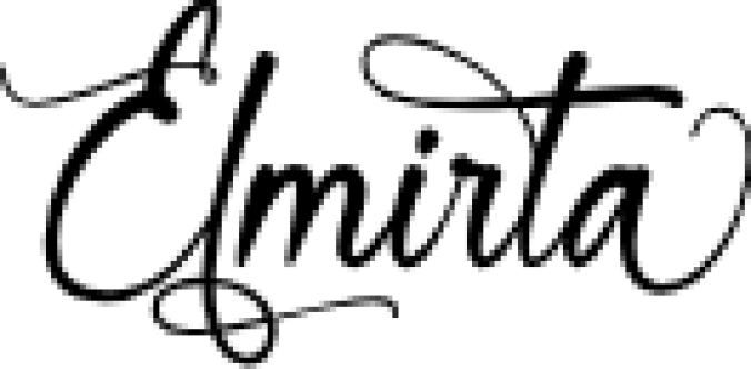 Elmirta Font Preview