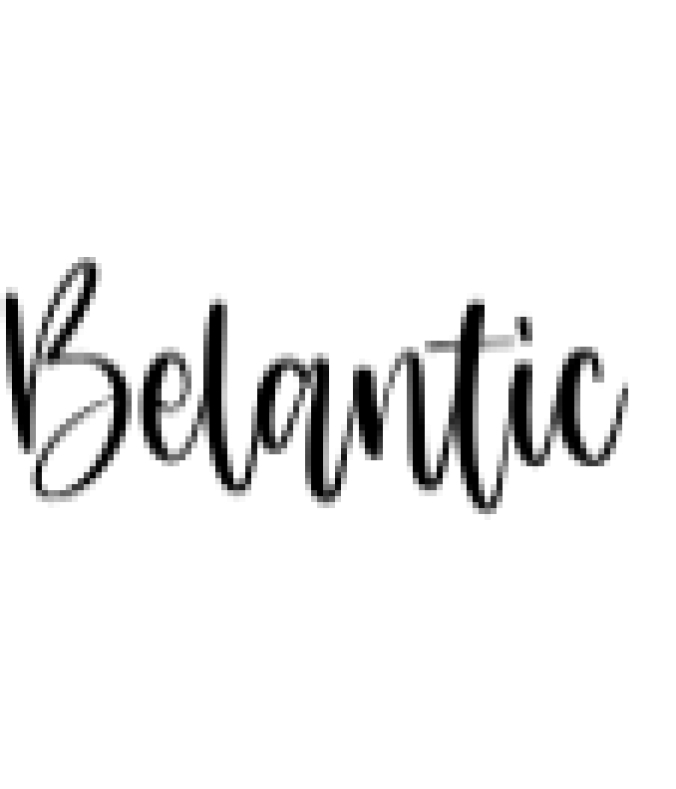 Belantic Font Preview