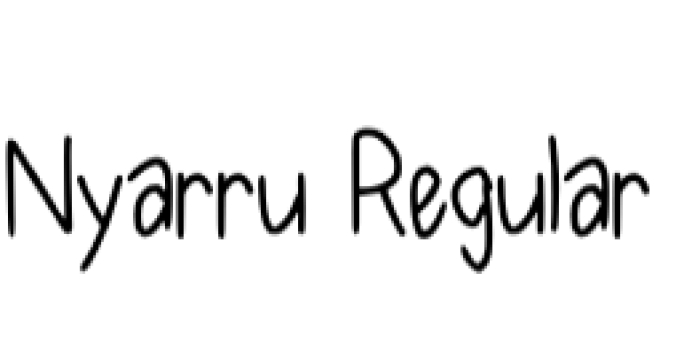 Nyarru Font Preview