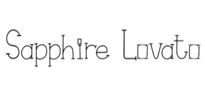 Sapphire Lovato Font Preview