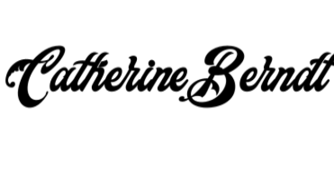 Catherine Berndt Font Preview