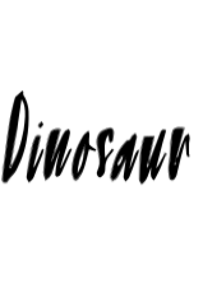 Dinosaur Font Preview