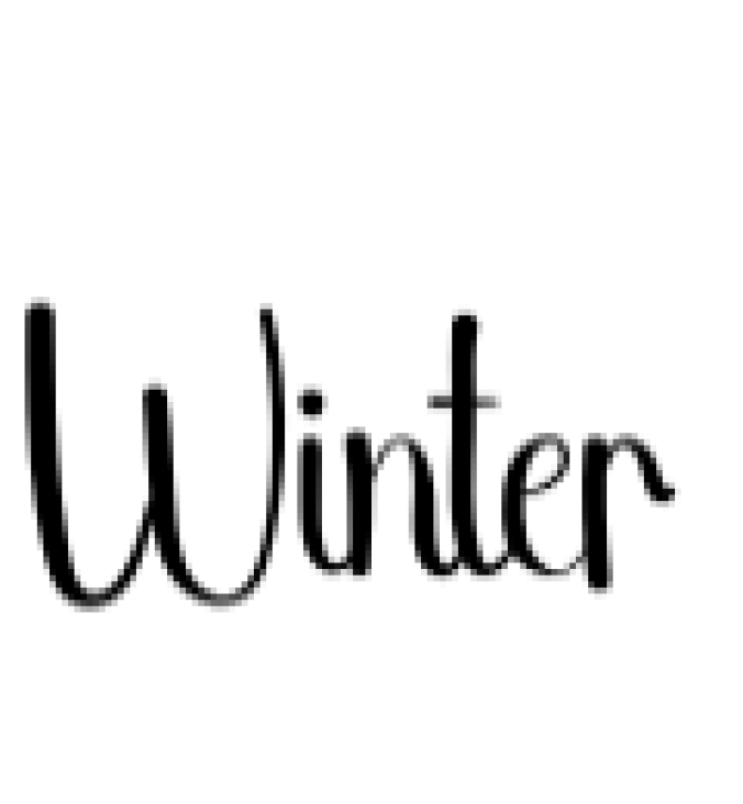 Winter Font Preview