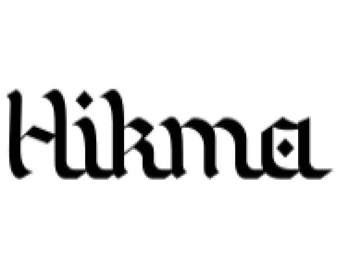 Hikma Font Preview