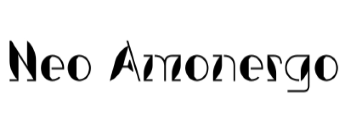 Neo Amonergo Font Preview