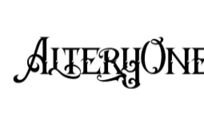 Artery One Font Preview