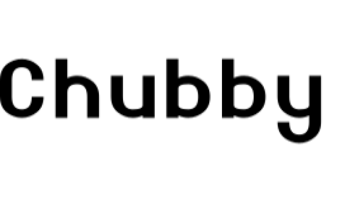 Chubby Font Preview