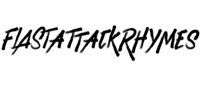 Flastattack Rhymes Font Preview