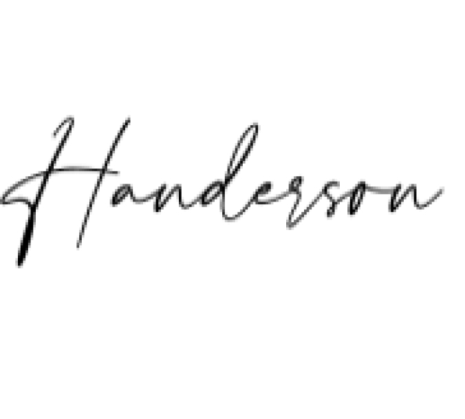Handerson Font Preview