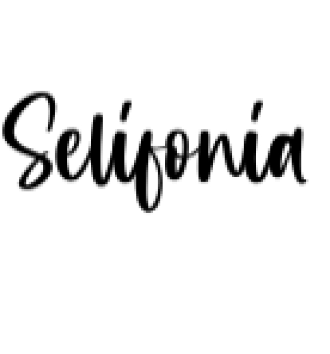 Selifonia Font Preview