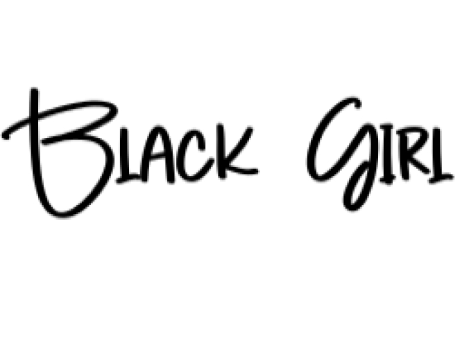 Black Girl Font Preview