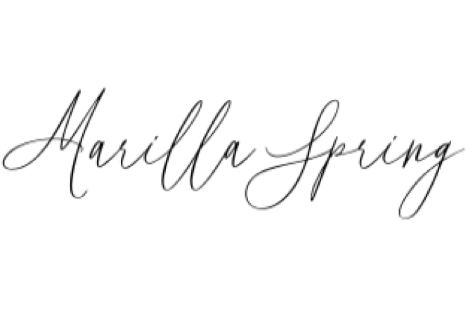 Marilla Spring Font Preview