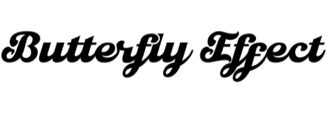 Butterfly Effect Font Preview
