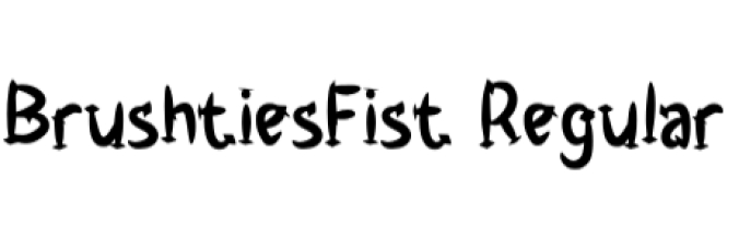 Brushties Fist Font Preview