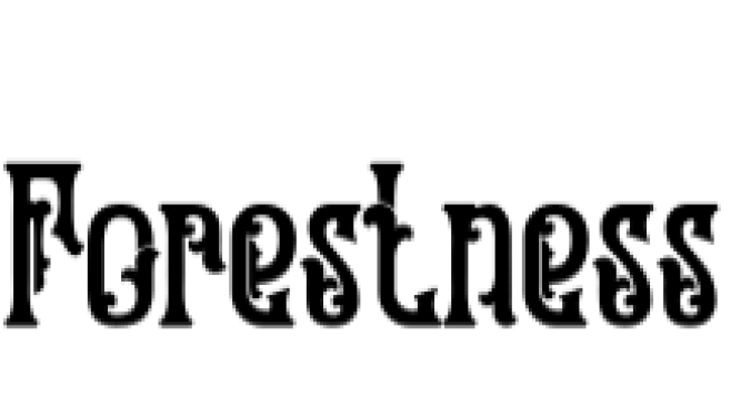 Forestness Font Preview