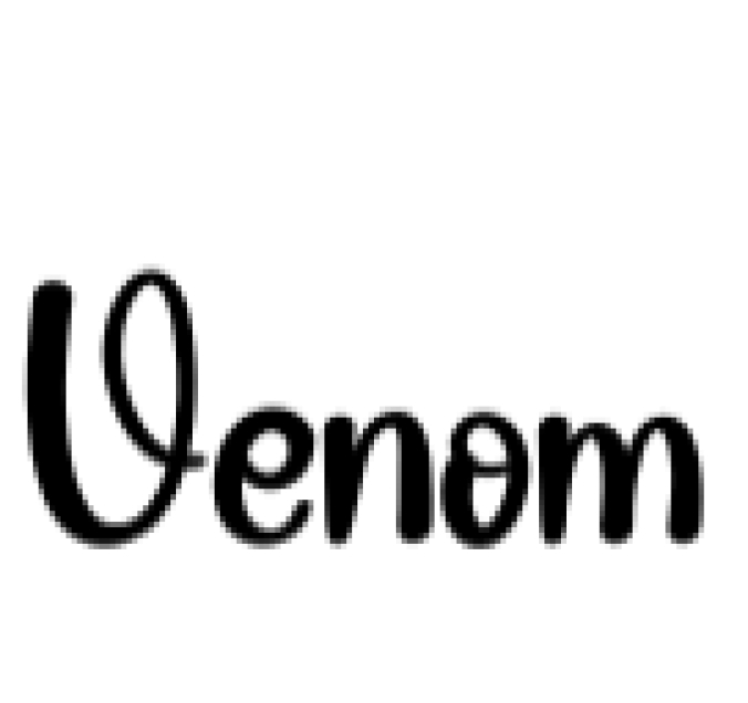 Venom Font Preview