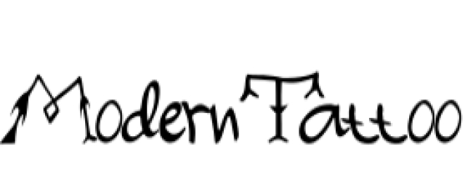 Modern Tattoo Font Preview