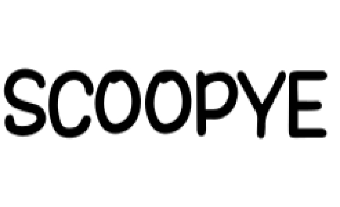 Scoopye Font Preview
