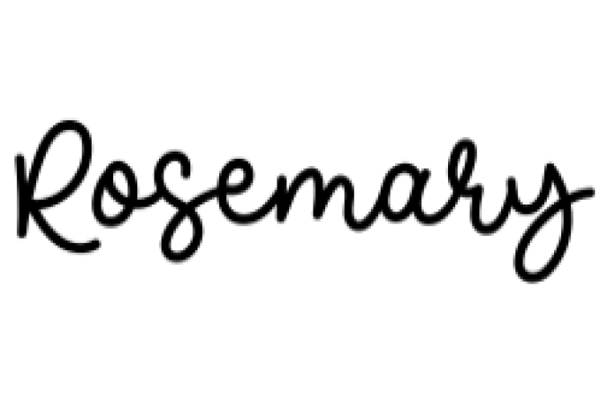 Rosemary Font Preview