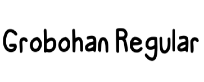 Grobohan Font Preview