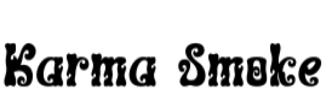 Karma Smoke Font Preview