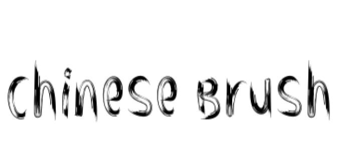 Chinese Brush Font Preview
