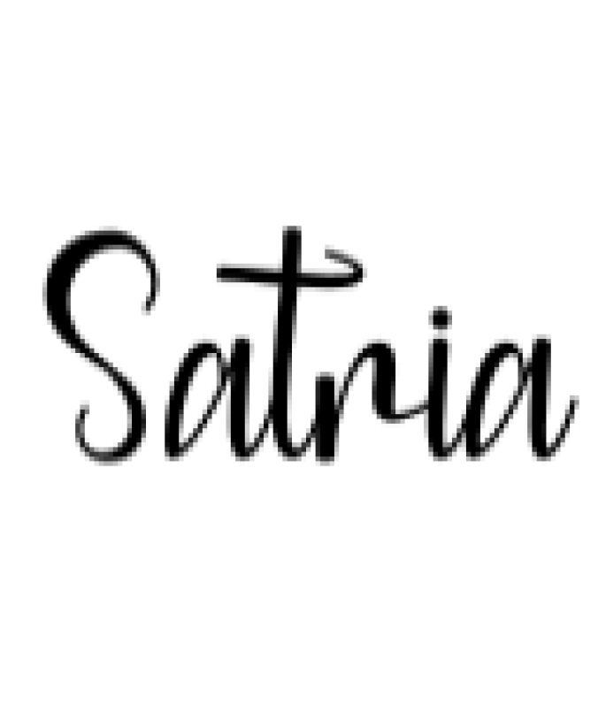 Satria Font Preview