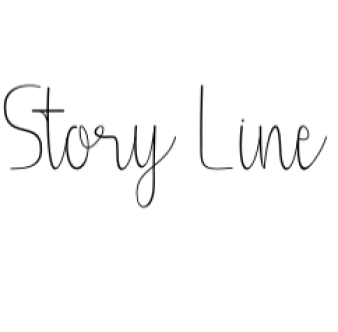 Story Line Font Preview