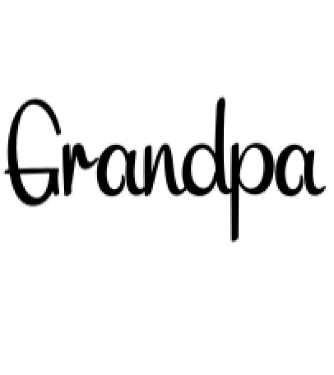 Grandpa Font Preview