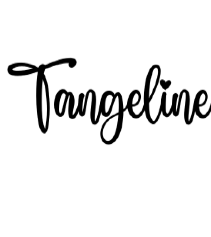 Tangeline Font Preview