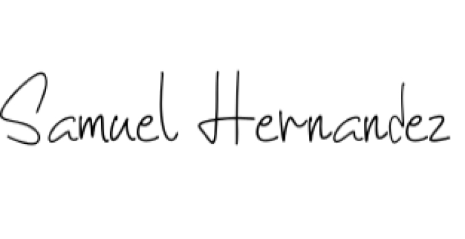 Samuel Hernandez Font Preview