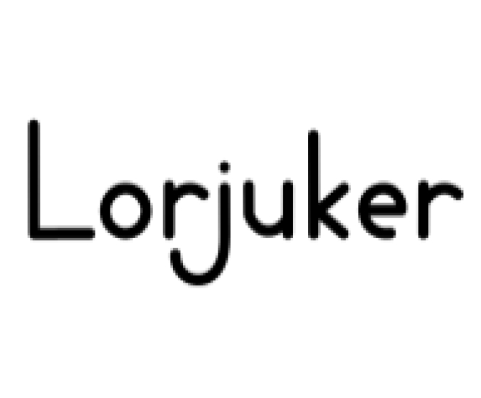Lorjuker Font Preview
