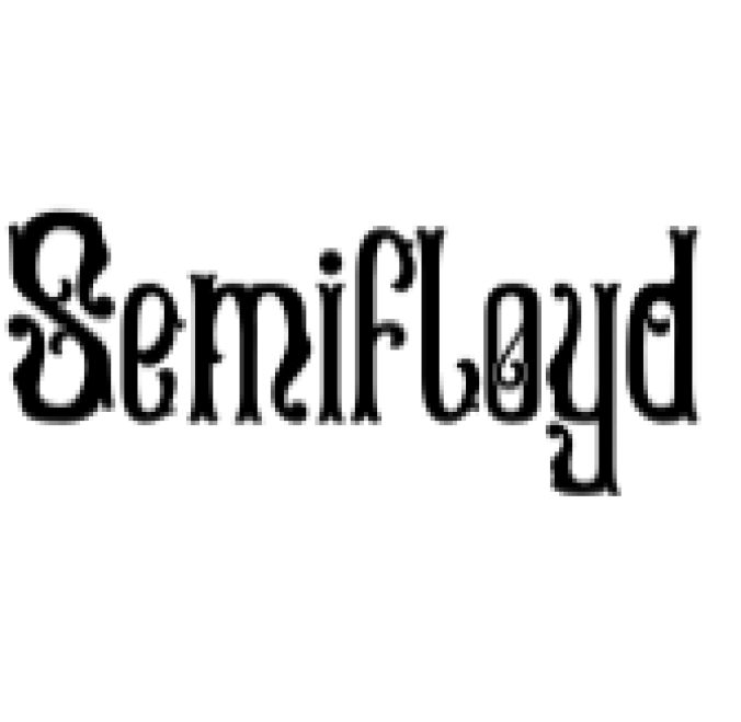 Semifloyd Font Preview