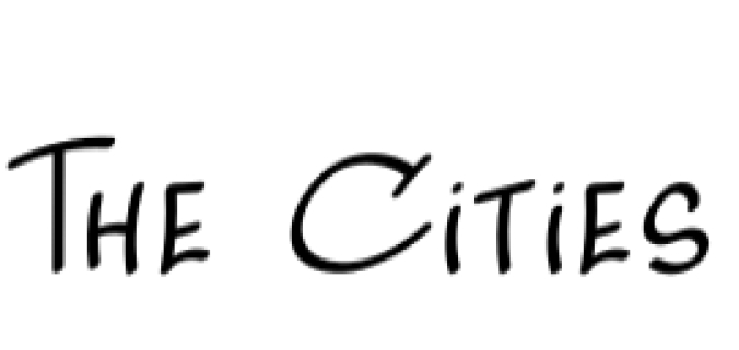 The Cities Font Preview