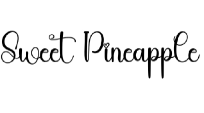 Sweet Pineapple Font Preview