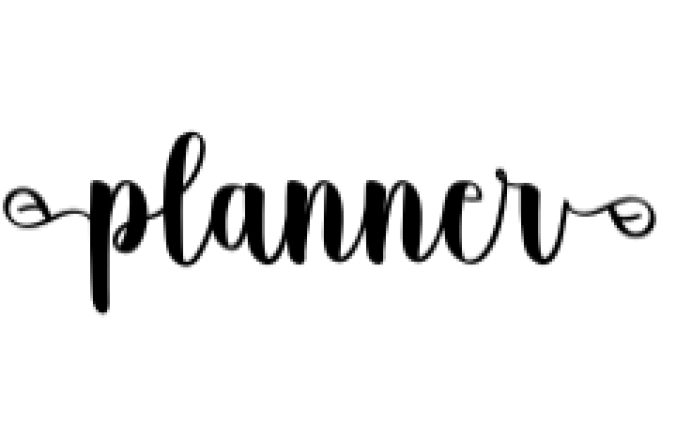 Planner Font Preview