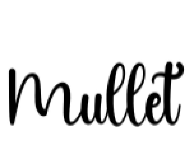 Mullet Font Preview
