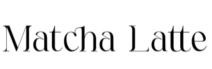 Matcha Latte Font Preview