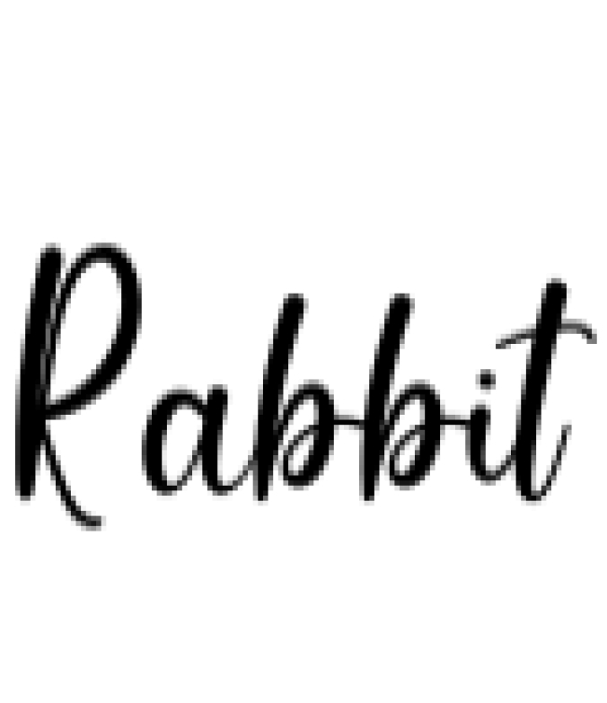 Rabbit Font Preview