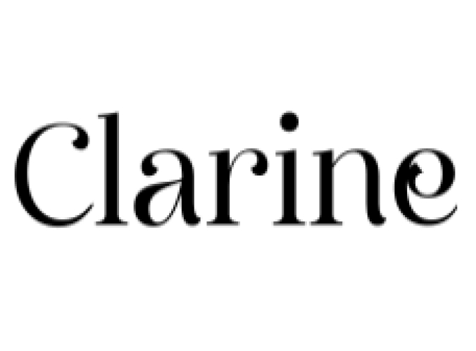 Clarine Font Preview