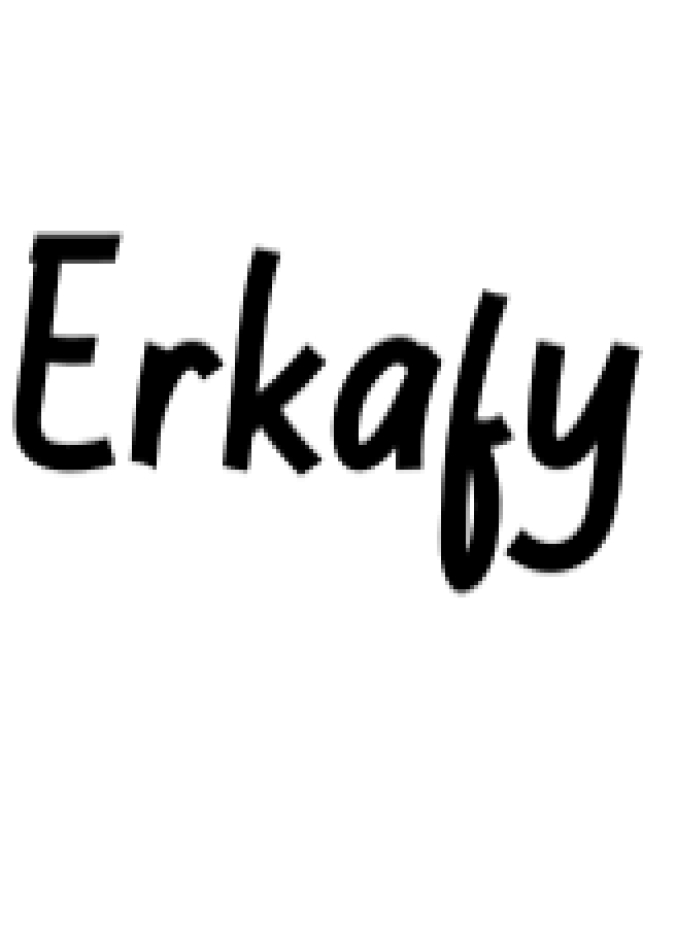 Erkafy Font Preview