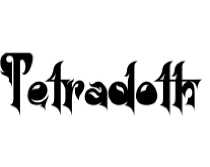 Tetradoth Font Preview