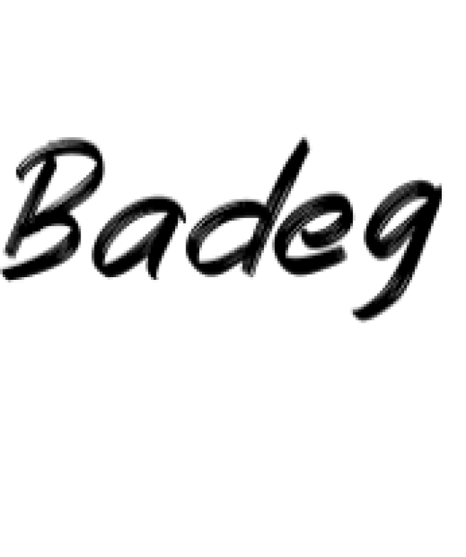 Badeg Font Preview