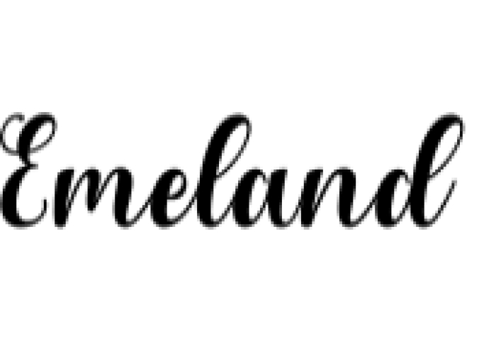 Emeland Font Preview