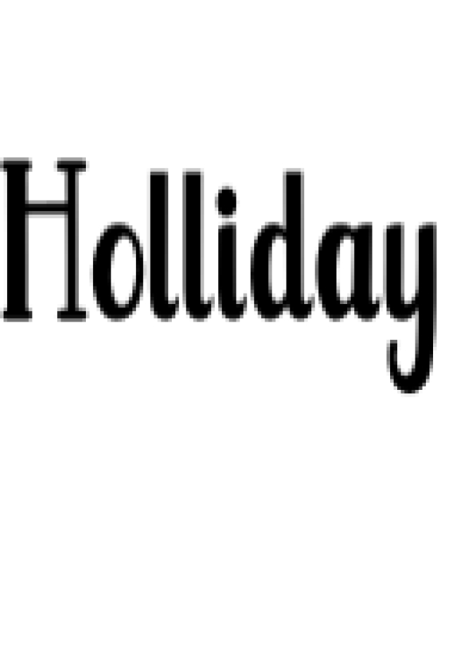 Holliday Font Preview